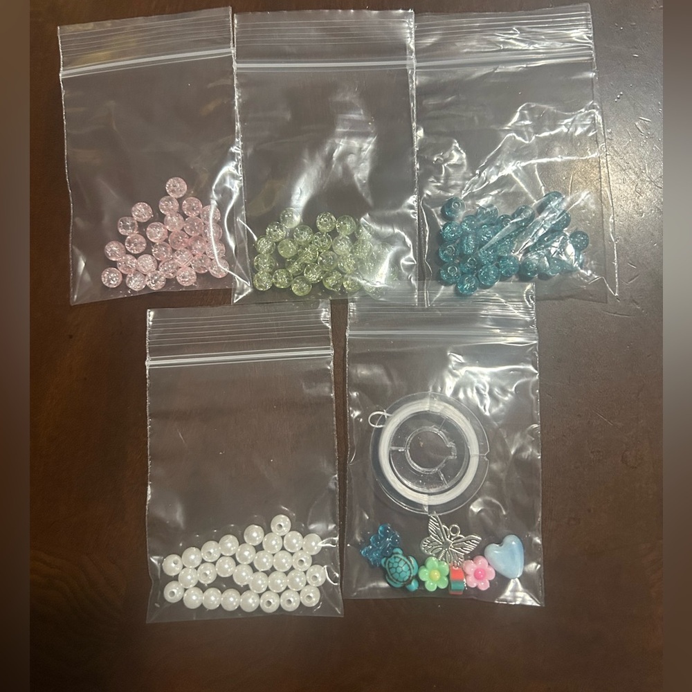 Colorful Beads and Charms for Bracelet Making